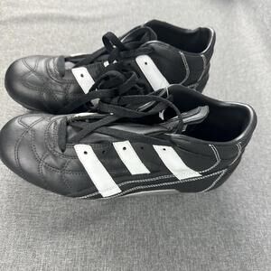 Vintage Adidas Soccer Cleats Mens 6.5 Black Athletic Football Boots Harlequin